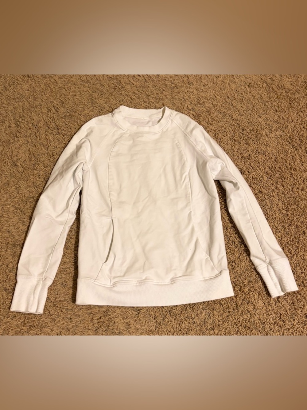 Lululemon Women's White Scuba Pullover Sweatshirt